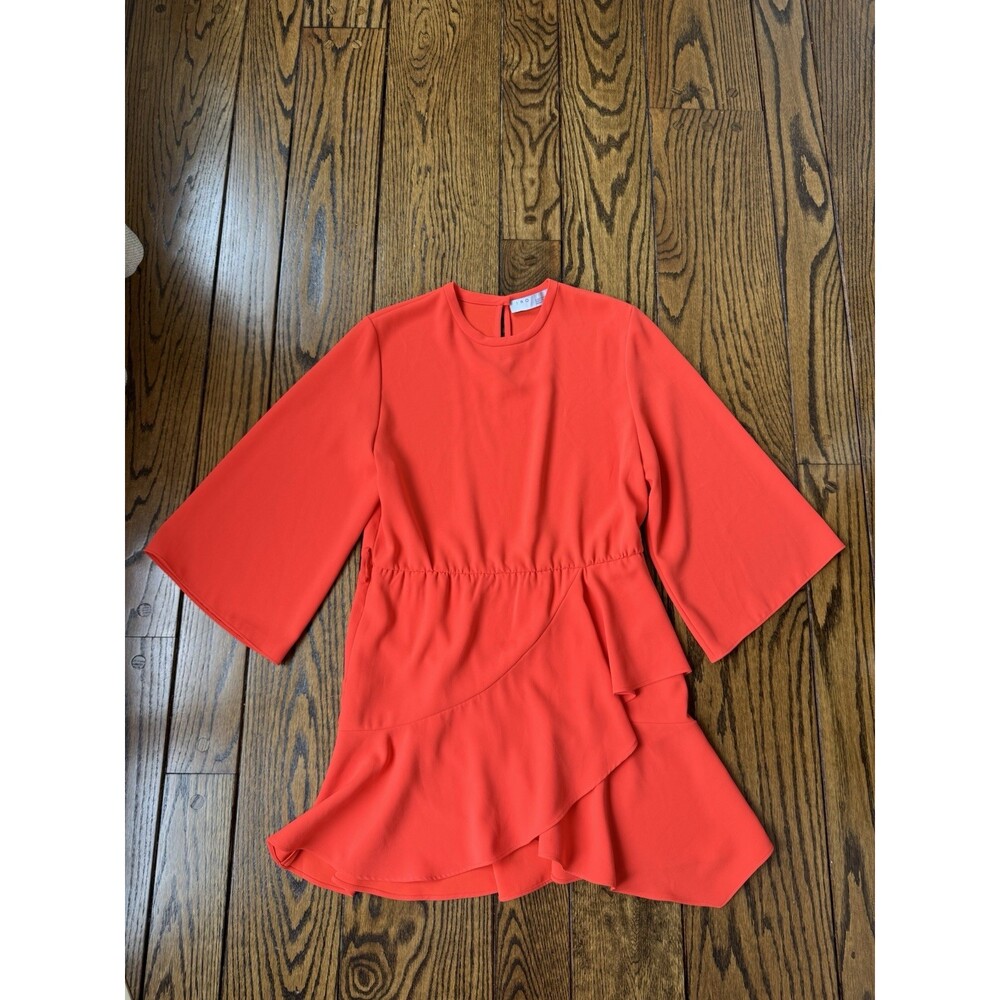 IRO Paris Women’s Dress Size 38 Orange Short Dress Long Sleeve
